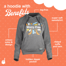 Load image into Gallery viewer, Worry Free unisex hoodie with a hidden zip pocket