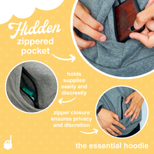 Load image into Gallery viewer, Worry Free unisex hoodie with a hidden zip pocket